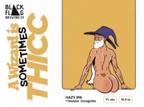 Black Flag Brewing - A Wizard Is Sometimes THICC IPA (4 pack 16oz cans) (4 pack 16oz cans)