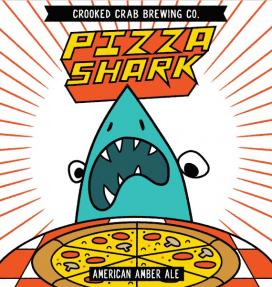 Crooked Crab Brewing - Pizza Shark American Amber Ale (4 pack 16oz cans) (4 pack 16oz cans)