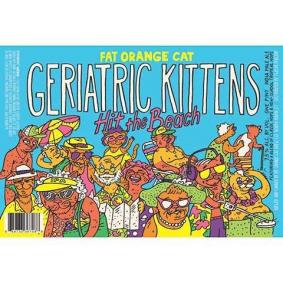 Fat Orange Cat Brew Co. - Geriatric Kittens Hit The Beach IPA (4 pack cans) (4 pack cans)