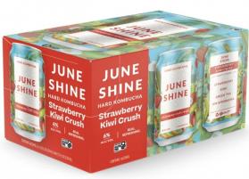 JuneShine - Strawberry Kiwi Crush Hard Kombucha (6 pack 12oz cans) (6 pack 12oz cans)