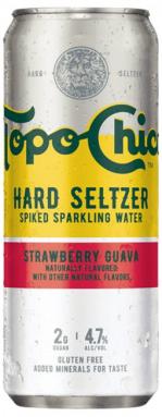 Topo Chico Hard Seltzer - Strawberry Guava (24oz bottle) (24oz bottle)