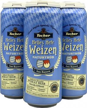 Tucher Helles - Hefe Weizen Wheat Ale (4 pack 16oz cans) (4 pack 16oz cans)